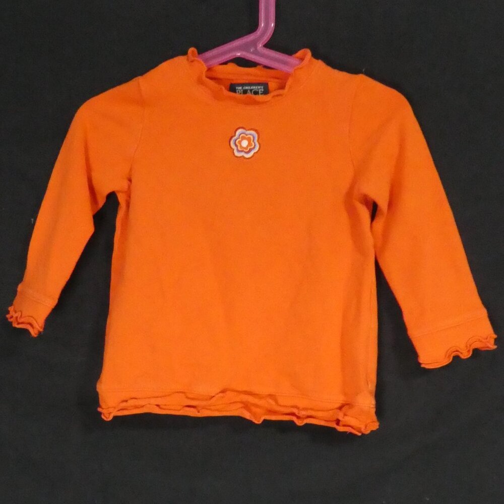 CHILDREN'S PLACE | 24 months | Orange Long Sleeve Toddler Shirt